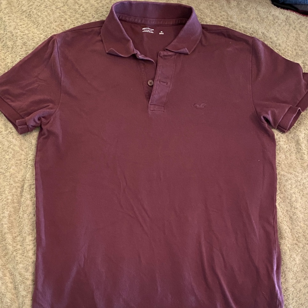 Hollister Men’s Polo in Deep Wine